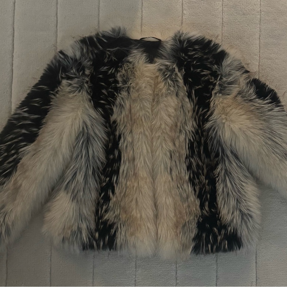 Zara Two-Tone Teddy Jacket Never Worn